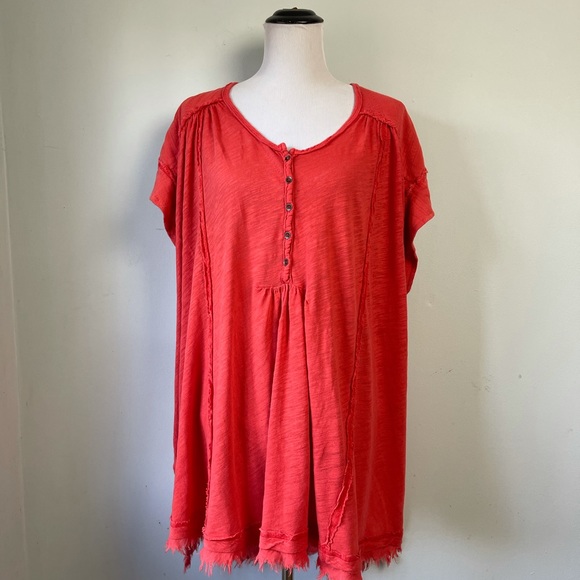 Free People Aster Oversized Tunic Top Size S - Picture 7 of 16